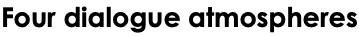 Four dialogue atmospheres