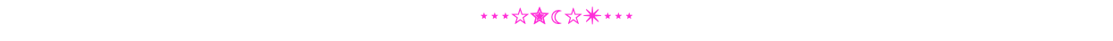 ⋆⋆⋆☆✮☾☆✴⋆⋆⋆