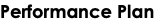 Performance Plan